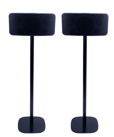 Vebos stativ med Bluesound Mini Svart Par