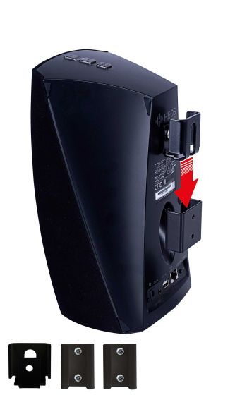 Produkt Vebos Portable Väggfäste Denon HEOS 3 i svart utförande