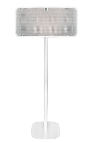 Vebos stativ med Bluesound Mini i vitt utförande