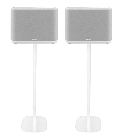 Par av Vebos stativ med Denon Home 350 Vit Par