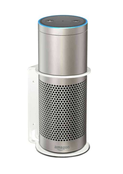 Vebos väggfäste för Amazon Echo Plus i vitt utförande