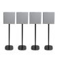 Vebos stativ med Sony BRAVIA Theatre Quad Svart (4st)
