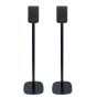 Par av Vebos stativ med Klipsch Flexus SURR 100 i svart utförande