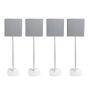 Par av Vebos stativ med Sony BRAVIA Theatre Quad Vit (4st)