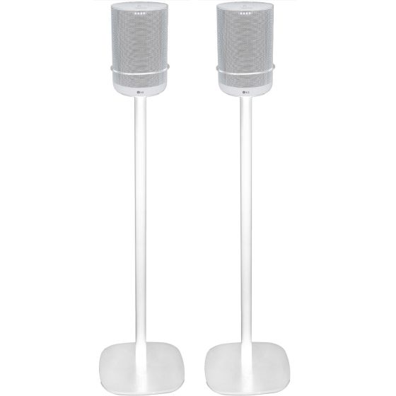 Vebos stativ med LG WK7 i vitt utförande