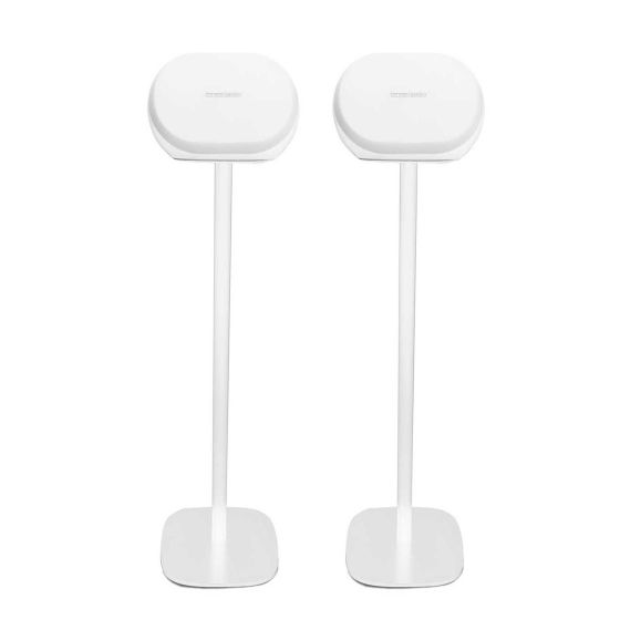 Vebos stativ med Harman Kardon Omni 20 i vitt utförande