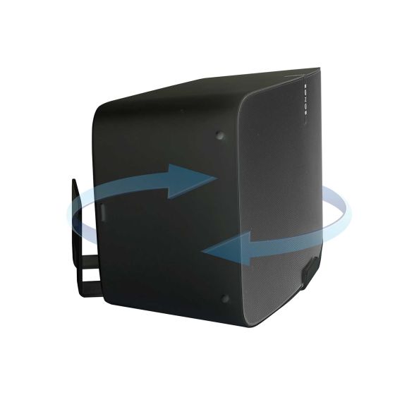 Vebos väggfäste för Sonos Five Roterande i svart utförande