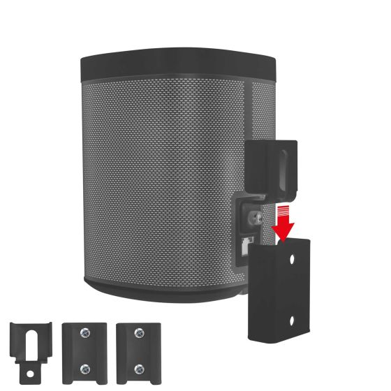 Produkt Vebos Portable Väggfäste Sonos Play 1 i svart utförande