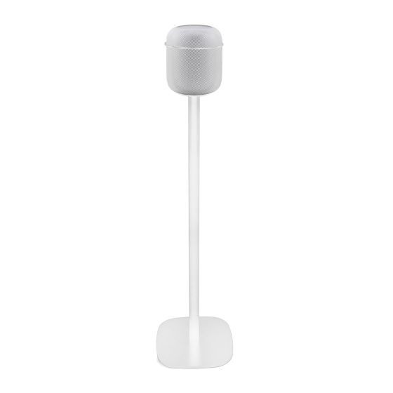 Vebos stativ med Apple HomePod i vitt utförande