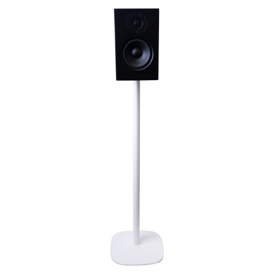 Vebos stativ med Audio Pro A28 i vitt utförande