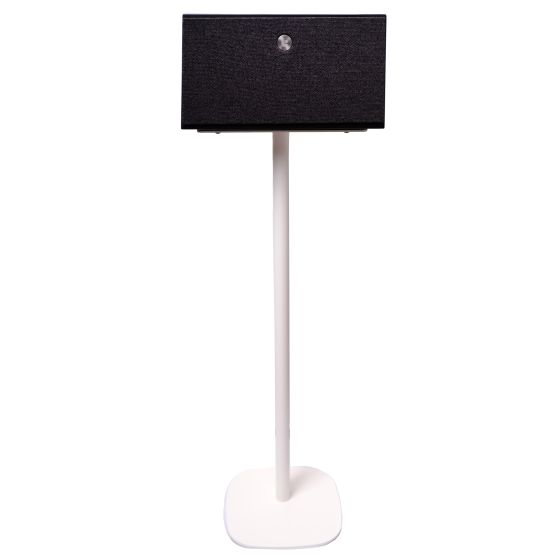 Vebos stativ med Audio Pro C10 i vitt utförande