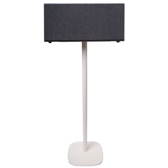 Vebos stativ med Audio Pro C20 i vitt utförande