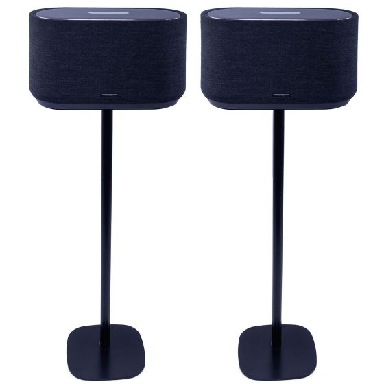 Par av Vebos stativ med Harman Kardon Citation 500 i svart utförande