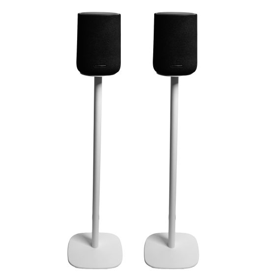 Par av Vebos stativ med Harman Kardon Enchant Speaker Vit Par