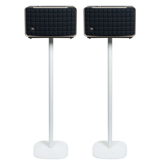 Vebos stativ med JBL Authentics 300 i vitt utförande