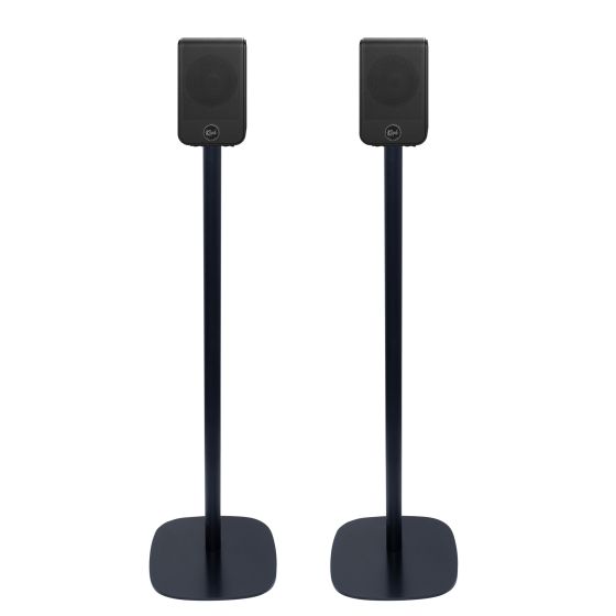 Par av Vebos stativ med Klipsch Flexus SURR 100 i svart utförande