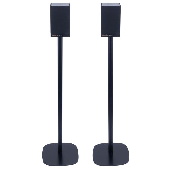 Par av Vebos stativ med Klipsch Surround 3 Speakers i svart utförande
