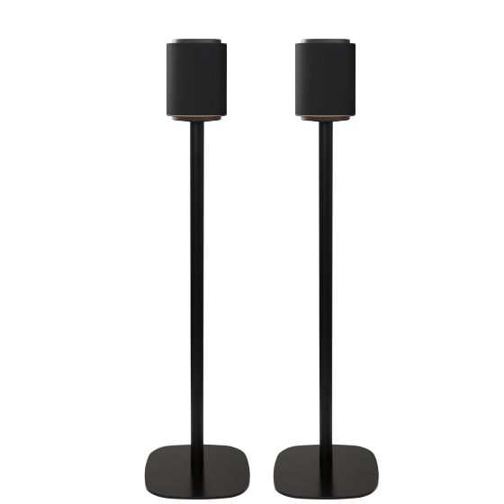 Par av Vebos stativ med LG Sound Suite M5 i svart utförande