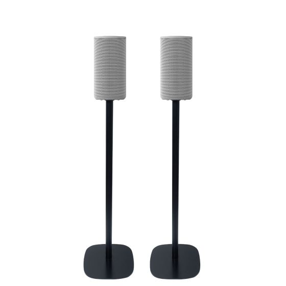 Par av Vebos stativ med Sony HT-A9 i svart utförande