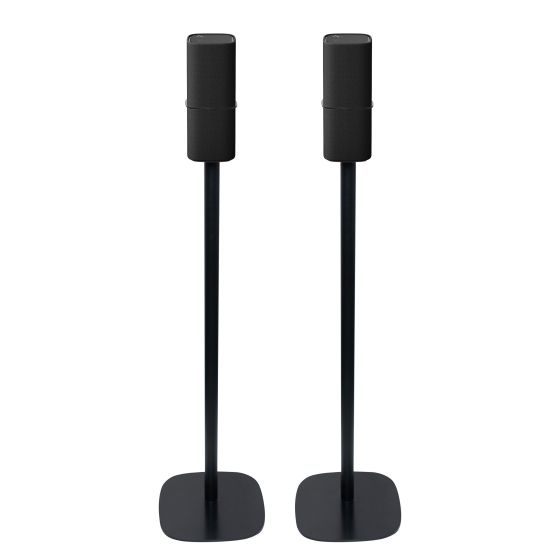 Par av Vebos stativ med Yamaha True X Speaker 3A i svart utförande