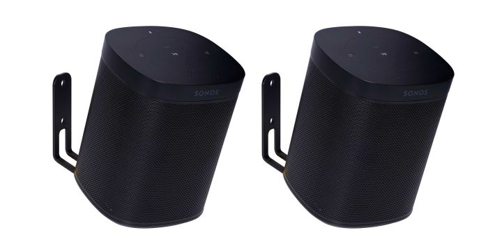Par av Vebos väggfästen för Sonos One Svart 20 Grader