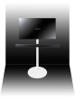 Vebos stativ TV Samsung Soundbar vit